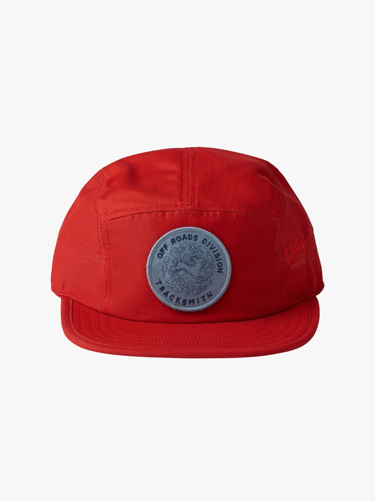 Tracksmith red workout cap
