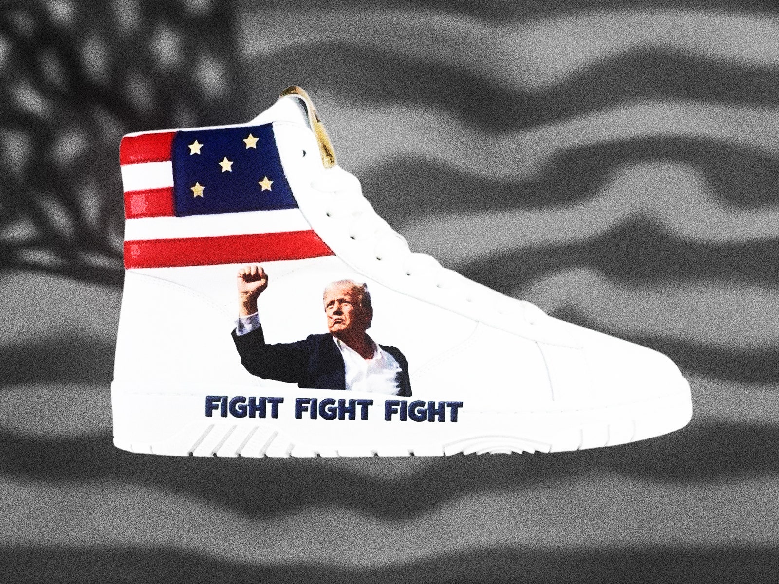 Donald Trump’s New Sneaker Features a Photo of His Assassination Attempt&-and It's Already Selling Out